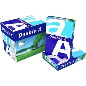 Double A Premium printpapier ft A4, 80 g - 2500 vellen (Doos met 5 pakken van 500 vel)