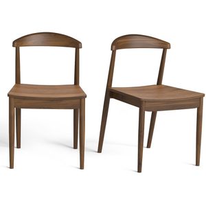 Set van 2 stoelen, Galb AM.PM. Hout materiaal. Maten set van 2. Kastanje kleur
