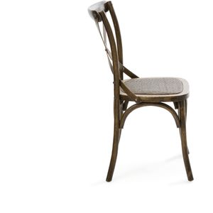 Set van 2 stoelen, Humphrey AM.PM. Eikenhout materiaal. Maten set van 2. Kastanje kleur
