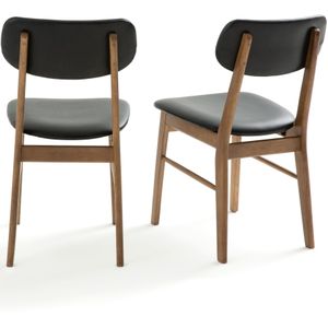 Set van 2 vintage stoelen Watford LA REDOUTE INTERIEURS. Hout materiaal. Maten één maat. Zwart kleur