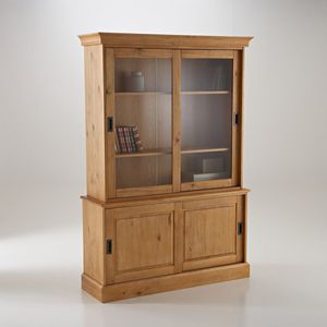 LA REDOUTE INTERIEURS - Buffetkast - Massief Grenenhout - 4 Deuren - Gehard Glas