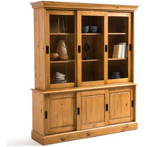 LA REDOUTE INTERIEURS - Buffetkast - Massief Grenenhout - 6 Deuren - Gehard Glas