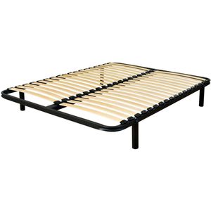 Beddenbodem met 18 latten LA REDOUTE INTERIEURS. Multiplex materiaal. Maten 80 x 190 cm. Zwart kleur