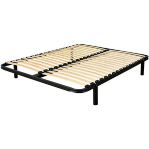 Bedbodem met 18 latten LA REDOUTE INTERIEURS. Multiplex materiaal. Maten 120 x 190 cm. Zwart kleur