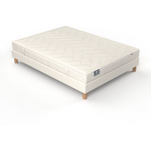 Matras Origine, plantaardige latex, stevig, 5 zones LA REDOUTE INTERIEURS - BEST.  materiaal. Maten 140 x 190 cm. Beige kleur