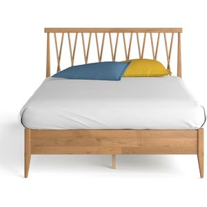 Bed + lattenbodem Quilda LA REDOUTE INTERIEURS. Licht hout materiaal. Maten 140 x 190 cm. Kastanje kleur