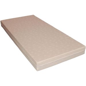 Afhoesbare schuimmatras LA REDOUTE INTERIEURS.  materiaal. Maten 80 x 190 cm. Beige kleur