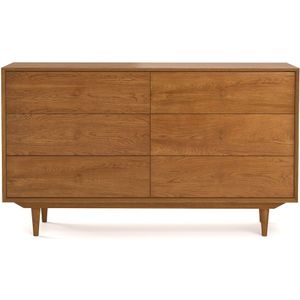 Quilda - Ladekast - Licht Hout Honingkleur - MDF met Eiken en Paulownia