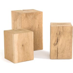 Bijzettafel in eik, Merlin AM.PM. Hout materiaal. Maten S. Beige kleur