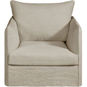 Fauteuil in dik stonewashed linnen, Neo Chiquito