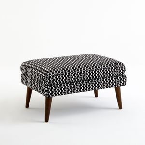 Poef in polyester, Séméon LA REDOUTE INTERIEURS. Polyester materiaal. Maten één maat. Zwart kleur