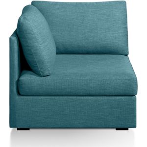 Hoekelement, superieur comfort, mêlee, Robin SO'HOME. Katoen materiaal. Maten 1-zit. Blauw kleur