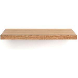 Wandplank in eikenhout, 60 cm, Biface