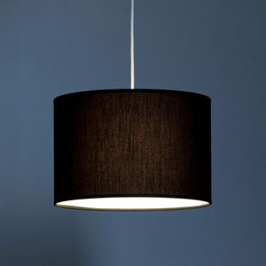 Hanglamp / Lampenkap in polykatoen Ø30 cm, Falke LA REDOUTE INTERIEURS. Tergal materiaal. Maten één maat. Zwart kleur