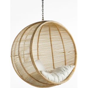 Bosseda AM.PM. - Hangstoel - Beige - Gevlochten Rotan - Met Kussens