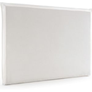 Sandor - Hoes - Gewassen Linnen - Wit - Voor Hoofdbord H135 cm