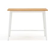 Bartafel, Hiba LA REDOUTE INTERIEURS. Metaal, hout materiaal. Maten 4 personen. Wit kleur
