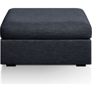 Poef mêlee, superieur comfort, Robin SO'HOME. Katoen materiaal. Maten 1-zit. Blauw kleur