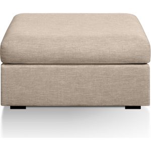 Bultex Robin gevlekte poef SO'HOME. Katoen materiaal. Maten 1-zit. Beige kleur
