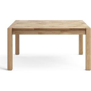 Vierkante tafel, 8 personen, Adelita LA REDOUTE INTERIEURS. Hout materiaal. Maten 8 personen. Beige kleur
