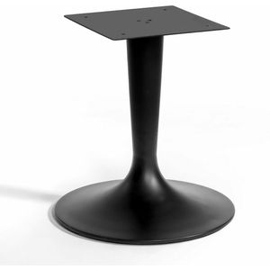 Tulpvormige tafelpoot, Hisia AM.PM. Metaal materiaal. Maten 6 personen. Zwart kleur