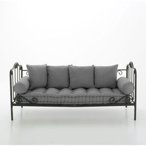 Ensemble matras en kussens, Cidia SO'HOME.  materiaal. Maten 188 x 73 cm. Grijs kleur
