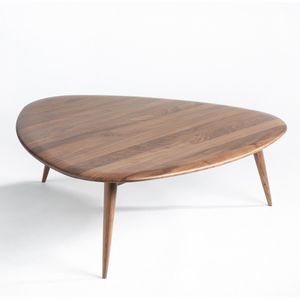 Tafel in massief notenhout, Théoleine, groot model AM.PM. Notenhout materiaal. Maten één maat. Kastanje kleur