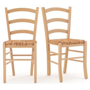 Set van 2 stoelen, Perrine SO'HOME. Hout materiaal. Maten één maat. Blauw kleur