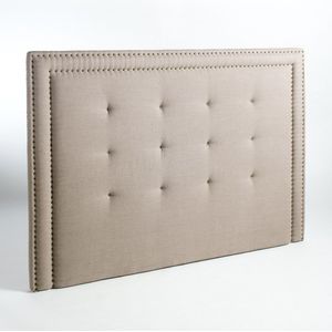 Hoofdbord in zuiver linnen H135cm, Hampstead AM.PM. Linnen materiaal. Maten 160 cm. Beige kleur
