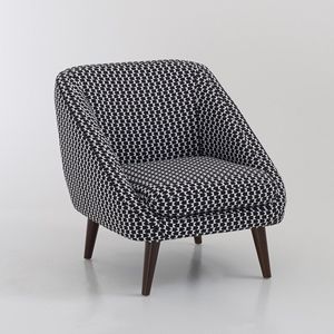 Fauteuil in getextureerde stof, Séméon