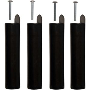 Set van 4 poten voor beddenbodem LA REDOUTE INTERIEURS.  materiaal. Maten één maat. Zwart kleur