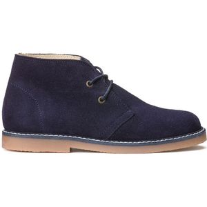 Bottines in onbewerkt leer, met veters LA REDOUTE COLLECTIONS. Onbewerkt leer materiaal. Maten 30. Blauw kleur