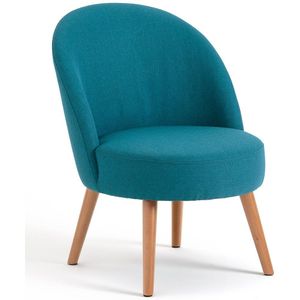 Vintage fauteuil Quilda LA REDOUTE INTERIEURS. Polyester materiaal. Maten één maat. Blauw kleur
