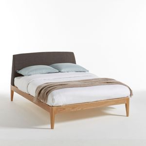 Bed met lattenbodem Agura LA REDOUTE INTERIEURS. Hout materiaal. Maten 140 x 190 cm. Grijs kleur