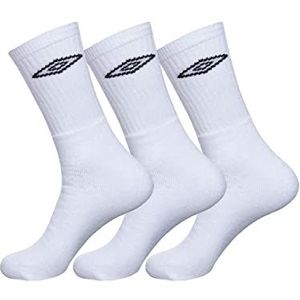 Webtexmarket - Sportsokken - Wit - 3 Stuks - Geweven met Kussen