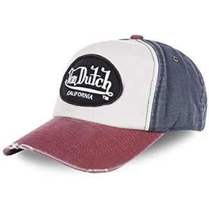 Von Dutch Jack Red Baseball Cap voor heren, Wit.