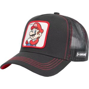 Capslab Super Mario Bros Cap CL-SMB-1-MAR2, Mannen, Zwart, Pet, maat: One size