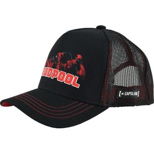 Capslab Marvel Deadpool Cap CL-MAR4-1-DEA3, Mannen, Zwart, Pet, maat: One size