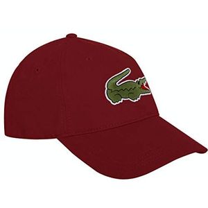 Lacoste Herenpet met klep, Alizarin, Eén maat