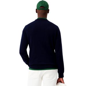 Lacoste - Heren Sweater - Blauw - Katoen - Krokodillenlogo