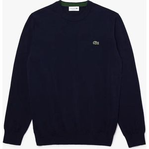 Lacoste - Ronde Hals Sweater - Blauw - Katoen