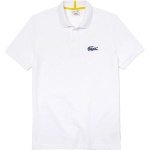 Lacoste Poloshirt x National Geographic - Wit - Panther Print
