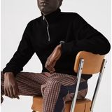 Lacoste - Polotrui - Zwart - Fijn Gebreid - Lange Mouwen
