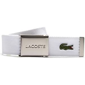Lacoste Gürtel L.12.12 Concept French Made - BRIGHT WHITE Size 100 cm