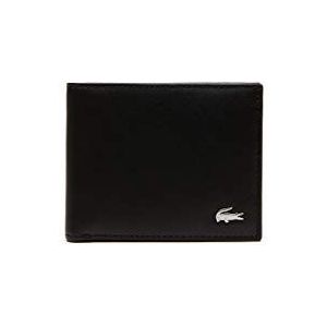 LACOSTE - NH1407FG opvouwbare portemonnee voor heren, zwart (000), één maat, ZWART (000)