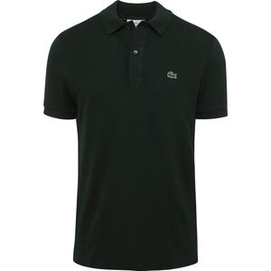 Lacoste Poloshirt - Donkergroen - Katoen - Korte Mouw