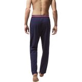 LACOSTE - Pyjamabroek - Marineblauw - Katoen - Driekleurige Tailleband