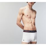 LACOSTE - Boxershorts - Wit - Gestreept - Marine - Katoen - Set van 3