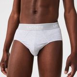 Lacoste - 8H3472 - Boxershort - Zwart/Wit/Zilver Chine - Set van 3