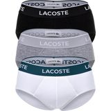 Lacoste - 8H3472 - Boxershort - Zwart/Wit/Zilver Chine - Set van 3